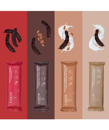 Carob and Milk Snack | Gluten-free and Sugar-free | Pack of 20 Units (20 x 36g) - Buy Online on GoSupps.com