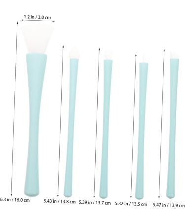 Didiseaon 2 Sets Silicone Makeup Brush Lip Applicators Eyeliner Applicator Eye Shadow Lip Liner Brush Silicone Facial Mask Brush Skincare Brush for Mud Concealer Lips Silica Gel Lip Brush - Buy Online on GoSupps.com