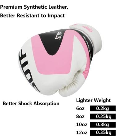 SOTF Pink Bag Gloves 12oz for Men and Women - Ideal for Boxing, MMA, and Heavy Bag Training - Buy Online on GoSupps.com