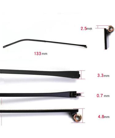 Durable Metal Glasses Replacement Frames - Temple Arms & Legs D09 | International Shipping - Buy Online on GoSupps.com