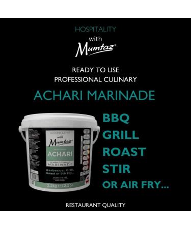Mumtaz ACHARI Marinade Catering/Party Size Bucket - BULK 2.2Kg - Restaurant Quality - Medium Spiced - BBQ - Grill - Roast - Stir or Air fry.All Natural Ingredients- Gluten Free- Vegan Friendly. - Buy Online on GoSupps.com