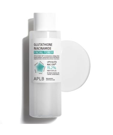 APLB Glutathione Niacinamide Facial Toner | LIPO GLUTA NIAC CEN 15.2% 5.41 FL.OZ/Korean Skincare Replenishing Moisture Revitalize for Gentle and Improve Skin Texture Through Niacinamide