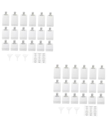 POPETPOP 2 Sets Flap Lotion Bag Toiletry Cosmetic Containers Nail Applicator & Bottle Liquid Travel Containers Dispenser Container Lotion Pouches Clamshell Portable Stand up Bag The Pet