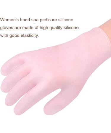 Lovehomily Anti Slip Foot & Hand Spa Mask Pedicure Socks & Moisturizing Gloves Silicone Hands Protective Gloves Prevents Dryness for Feet/Hand Care (Pink) - Buy Online on GoSupps.com