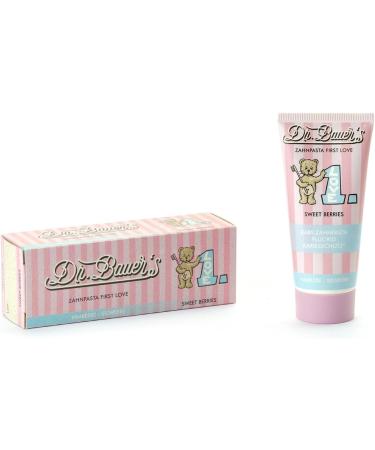 Dr. Bauer's Baby Toothpaste with Fluoride - Sweet Berries Flavor (Pack of 2 x 50ml) - Safe Children's Toothpaste for Healthy Smiles - Buy Online on GoSupps.com