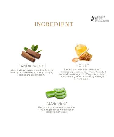 Khadi Natural Sandalwood & Honey Body Wash | Gentle Shower Gel for Healthyskin| for Calming Sunburns | Body Wash for Soft/Skin | Suitable for All Types | 210ml - Buy Online on GoSupps.com