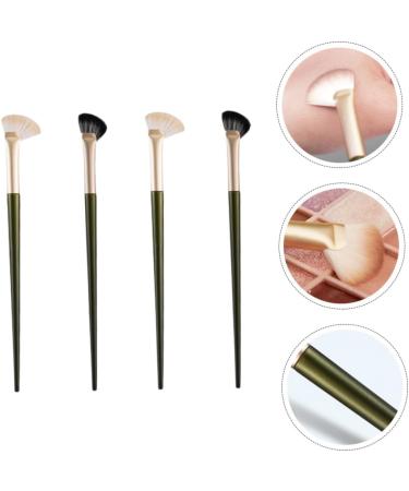 Healeved 16 Pcs Nose Shadow Brush Contour Blending Brush Angled Eye Shadow Brush Eye Concealer Wooden Handle - Buy Online on GoSupps.com