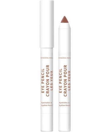 Cream Eyeshadow Stick | Soft Creamy Matte Shimmer Eye Shadow Pencil Crayon Eye Brightener Highlighter Eyeliner Crayon Make Up Set 20 Colors Smudge-Proof Transfer-Proof B08 - Buy Online on GoSupps.com