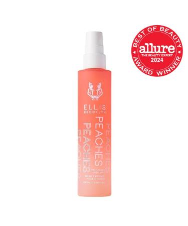 Ellis Brooklyn PEACHES Hair And Body Mist - Fruity Floral Perfume For Women with Sweet Peach Rosebud & Sandalwood Vegan Perfume Made In The USA Peaches 3.38 Fl Oz (Pack of 1) - Buy Online on GoSupps.com