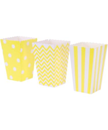 JECOMPRIS 144 Pcs Party Bag Popcorn Bags Party Birthday Gifts for Men Popcorn Container Popcorn Boxes Cardboard Mens Gift Men s Gift Paper Popcorn Snack Container Disposable Decorate Man mediumx3pcs Yellowx3pcs - Buy Online on GoSupps.com
