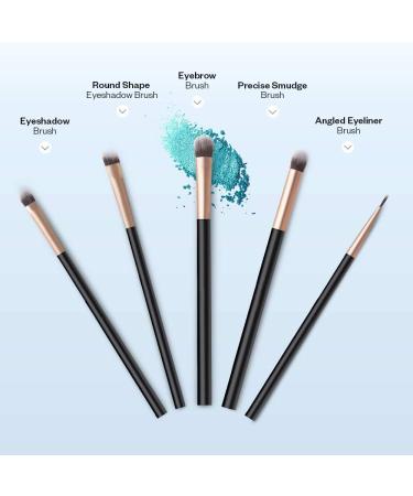 50pcs Makeup Brush Set 5pcs Eye Makeup Brushes 2 Eye Blending Brush 2 Eyeshadow Brush 1 Eyeliner Brush - Buy Online on GoSupps.com