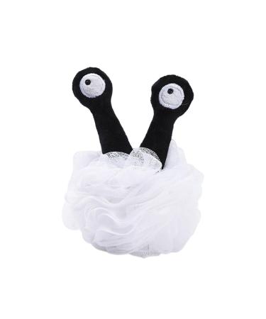 Mesh Pouf Bath Sponge Shower Puff Bath Sponge Sponges Bath Body Scrubber Shower Sponge Bath Sponges for Adults Exfoliating Sponge Exfoliating Shower Ball for Exfoliate and Cleaning (White)