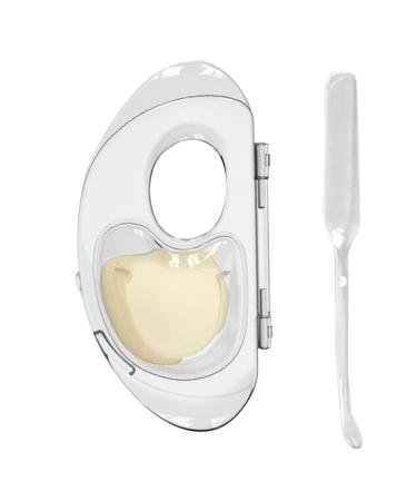 Tewzafiya Cosmetic Palette with Blender Stick Acrylic Makeup Palette with Stick - Acrylic Cosmetic Tray Makeup Mixing Palettes with Finger Hole for Lipsticks Cos