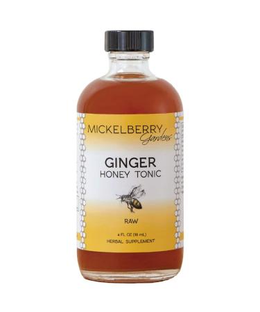 Ginger Honey Tonic with Organic Ginger Root - Natural Immune and Digestion Support (4 Ounces) 4 Fl Oz (Pack of 1)