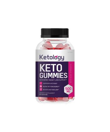 kivus Ketology Keto Gummies - Ketology Keto Ketogenic Weight Loss Support Gummies (Single, 60 Gummies) 60 Count (Pack of 1)