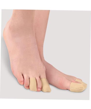 Healvian Silicone Gel Toe Sleeves - 2 Pairs | Toe Protector Caps for Hand and Toes | Flexible Fabric Cover | Nylon Material | 4x2.7cm - Buy Online on GoSupps.com