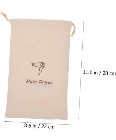 PRETYZOOM Linen Hair Dryer Bag Hair Blower Portable Hair Dryer Bag Dust Bags for Handbags Storage Bag Universal Velvet Bag Travel - Buy Online on GoSupps.com