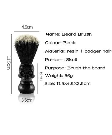 Skull-Head Shaving Brush Set | Stylish Dead Head Razor Brush | Best Gifts for Men - Buy Online on GoSupps.com