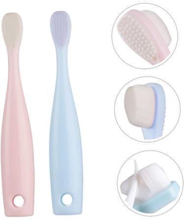 Goohochy Children's Toothbrush - Soft Manual All-Round Toothbrush for Kids Baby Tongue Cleaner & Detergent Care PP Toddler Brush - Buy Online on GoSupps.com