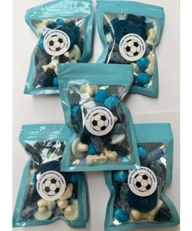 Blue Football Birthday Gummy Jelly Sweet Pouch Mix Party Bag Kids Blue Pick Mix x 6 - Buy Online on GoSupps.com