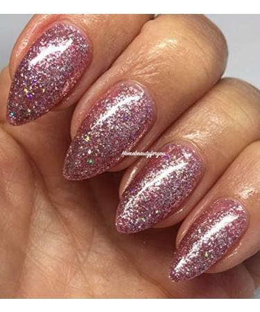 Bluesky Nail Gel Polish PINK GLITTER PLATINUM 23 LIGHT PINK/LILAC HOLOGRAPHIC Glitter UV LED Soak Off 10ml - Buy Online on GoSupps.com