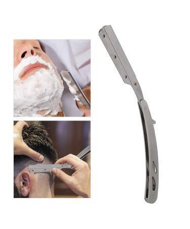 Men's Stainless Steel Shaver | Traditional Hairstyle Razor | Non-Slip & Comfortable Folding Design - Shop Now! - Buy Online on GoSupps.com