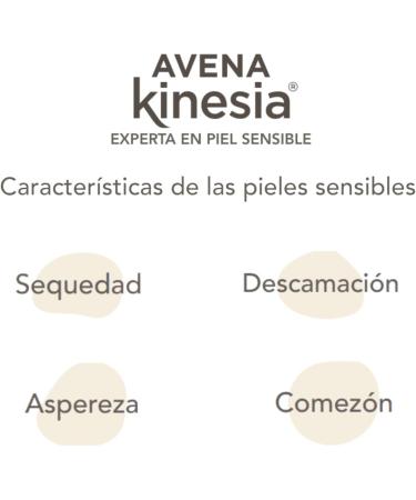 Avena Kinesia Alcohol Free Emollient Bath Gel for Sensitive and Atopic Skin - 100% Natural Oatmeal Hypoallergenic Formula - 750ml Bottle - Buy Online on GoSupps.com