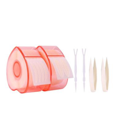Housoutil 4 Rolls Lace Double Eyelid Sticker Stickers Invisible Double Eyelid Tape Hooded Eyelid Lifter Instant Eye Lift Strips Eyelid Tape Strip Adhesive Eyelid Sticker Women Eyelid Tape