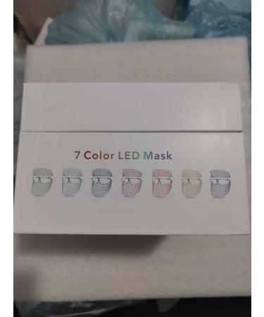 Yofuly LED Facial Mask | 7-Color Light Therapy for Anti-Aging & Skin Rejuvenation - Wireless & Portable - Buy Online on GoSupps.com