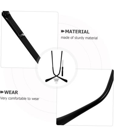 Iwowhero Replacement Glasses Legs & Arms - Durable Black Accessories for Sunglasses | 13x0.5cm - Buy Online on GoSupps.com