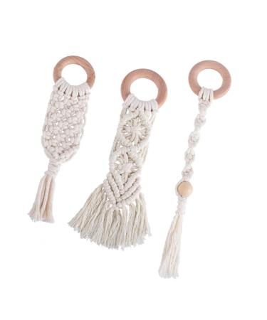 Ibasenice 9 pcs Wooden Infant Teething Toys | Safe Pacifiers for Children - Buy Online on GoSupps.com