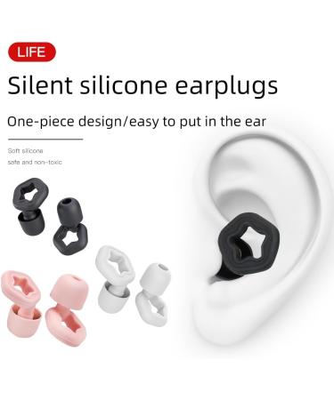 Buy Premium Ear Plugs for Noise Reduction - Soft Silicone for Sleep Travel & Concerts - S/M/L Sizes 25-35dB (Black - Buy Online on GoSupps.com