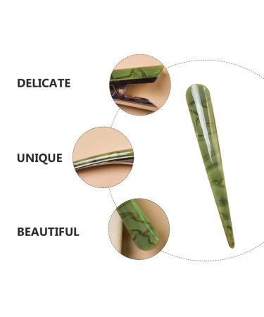 Shop Lurrose Acrylic Duck Beak Hair Clips - Long Green Salon Style Clips for Effortless Hair Styling - Buy Online on GoSupps.com
