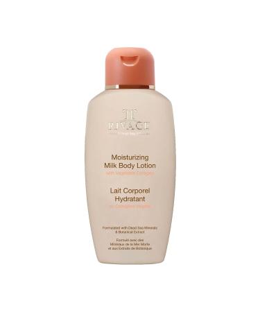 RIVAGE NATURAL DEAD SEA MINERALS Moisturizing Milk Body Lotion 200ML formulated with DEAD SEA MINERALS and VEGTABLE COLLAGEN VEGAN FRIENDLY NO ANIMAL TESTING NO HARSH CHEMICALS