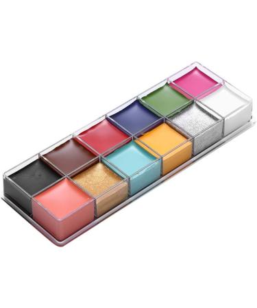  Masyrt 12 Colors Facial Body Oil Paint Dramatic Special Effects Grease Paint - Buy Online on GoSupps.com