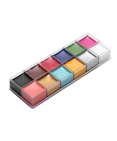 Masyrt 12 Colors Facial Body Oil Paint Dramatic Special Effects Grease Paint
