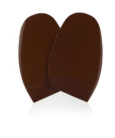 Save Your Sole - Shiny Half Soles - Repair and Replacement Sole for Designer Shoes - Instant Protection and Grip on Soles 16.7cm x 10.8cm Chocolate