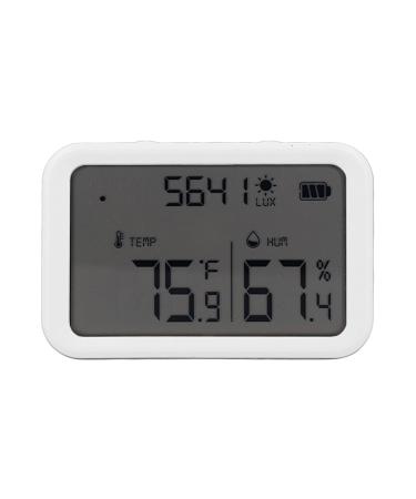 Tyenaza WiFi thermometer hygrometer intelligent wireless temperature moisture sensor monitor with light intake detection for home pet cage