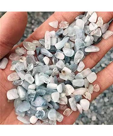Crystal Rough Polished Minerals Gemstone Natural Quartz Crystal Chips Sky Blue Aquamarine Gravel for 100g 9-12mm - Buy Online on GoSupps.com