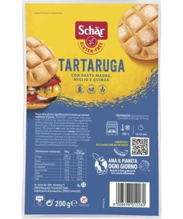  Italian Gourmet E.R. Dr. Sch r Tartaruga Italian Tortoise Bread with Sourdough Millet and Quinoa 200 g + 400 g Set of 3 - Buy Online on GoSupps.com