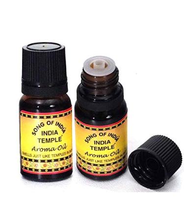 Song of India - India Temple Aroma Oil. Set of Two. (10ml Bottle x 2)
