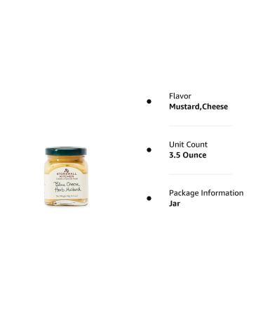 Stonewall Kitchen Blue Cheese Herb Mustard 3.5 Ounces - Gourmet Mustard with Cheese - 1 Pack - Buy Online on GoSupps.com