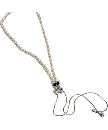 Oralgos Harajuku Necklace for Women & Girls - Trendy Pearl Jewelry with Bear Sunglasses & Cool Designs | 2023 Fashion - Buy Online on GoSupps.com