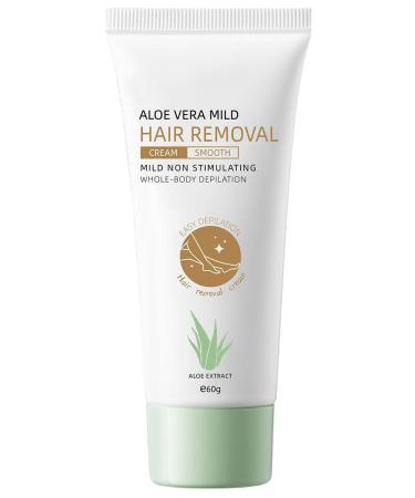 Cr me d pilatoire l'aloe vera douce et indolore formule hydratante pour une peau lisse. Convient pour le maillot et les aisselles.