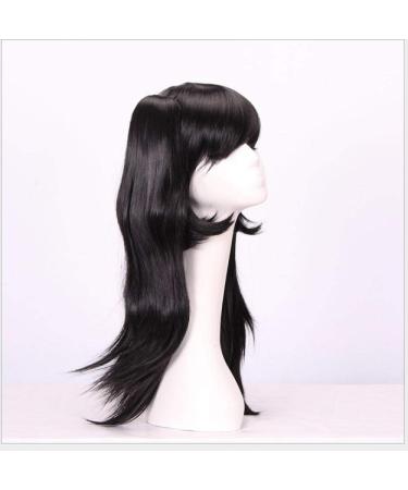 BGHJUE Halloween Wig - Black Long Synthetic Hair with Blonde Highlights Natural Wave Side Part Short Frontal Wig for Women - Buy Online on GoSupps.com