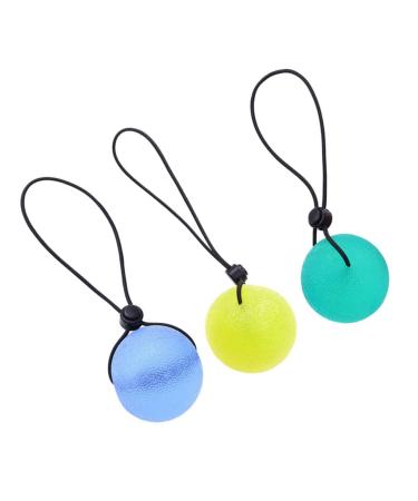 Beaupretty 3 Stk Exercises Squeezeball fitness equipment Tool toy Hand massage balls Power balls train toys hand thickness hand exercise handle strengths ball toy from silicone sport 5.3*5.3cm As shown