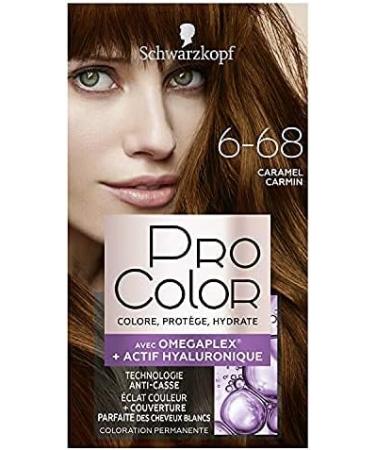 Schwarzkopf - Pro Color - Permanent Hair Color - Anti-Breakage - Omega Plex Technology - Extra Long-Lasting Hold - Caramel Carmin 6.68 - Buy Online on GoSupps.com