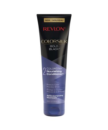 Revlon ColorSilk Care Conditioner Black 8.45 fl oz - Nourishing Hair Treatment - Buy Online on GoSupps.com