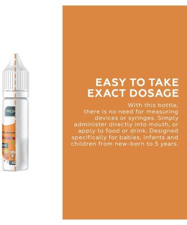 Baby Vitamin D3 Drops 60 Drops 10g - 2-Month Supply | Non-GMO, No Preservatives, Supports Bone, Teeth & Immune System - Buy Online on GoSupps.com