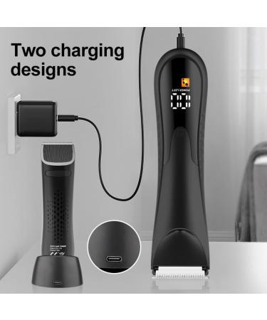 Buy Hair Clippers for Men & Women - Rechargeable Electric Trimmer for Beard Bikini Body & Groin (Black Gold) - International Shipping Available - Buy Online on GoSupps.com